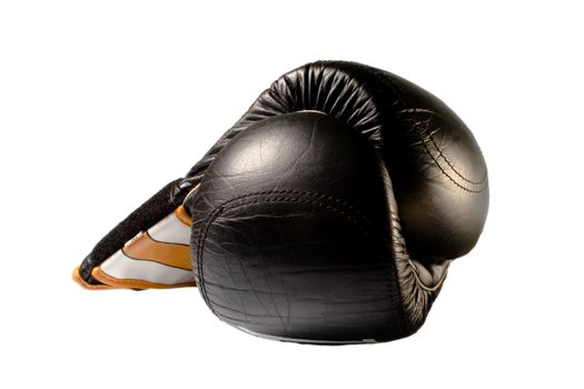 Boxing gloves on a neutral background