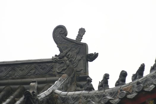 roof spirits in the temple of the white horse
