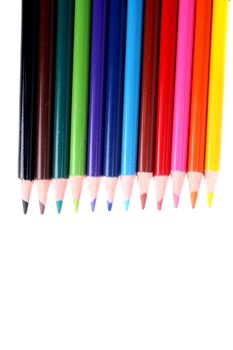 A metaphorical image of a diverse team of colorful pencils.