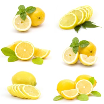 collection of fresh lemons