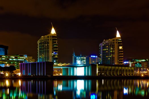 Moder buildings in Expo park in Lisbon,Portugal