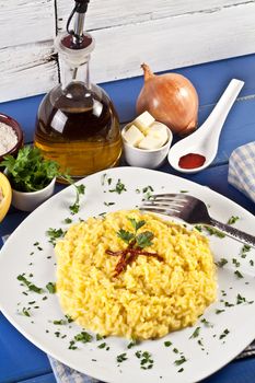 Risotto Milanese with saffron