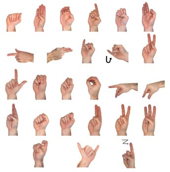 Entire ASL Alphabet on one page