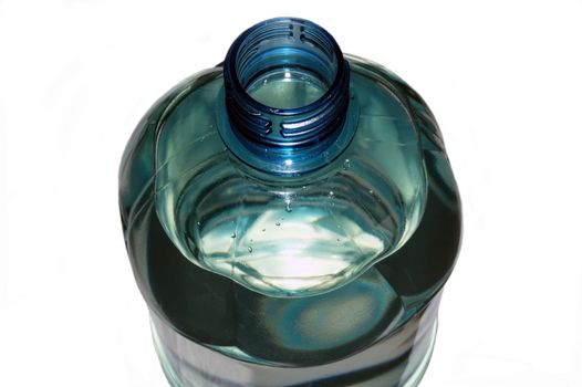 mineral water in the bottle isolated on the white background