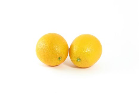 Image of 2 oranges that were grown in Florida