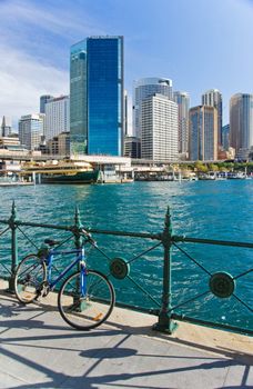 the bay and the skyline of sydney, australia