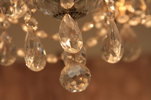 Close up of a big Chandelier.