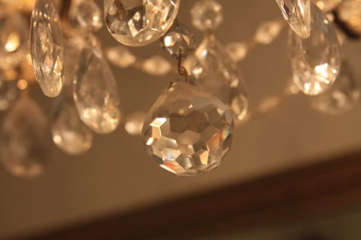 Close up of a big Chandelier.