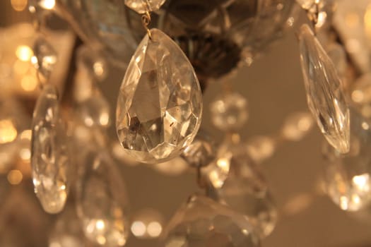 Close up of a big Chandelier.