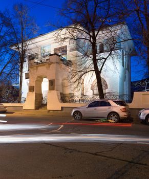 House-Museum of Maxim Gorky in Moscow (Mansion Ryabushinsky). Architect Fedor Shehtel (1859—1926). Night Moscow.