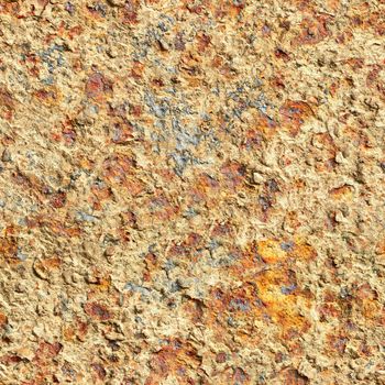 Seamless square texture - the surface of oxidized old iron sheet