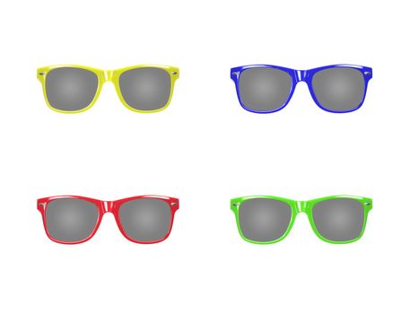 Sunglasses isolated against a white background