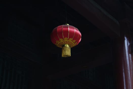 Chinese lantern in the Shaolin Temple, China