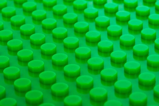 close-up green plastic construction background