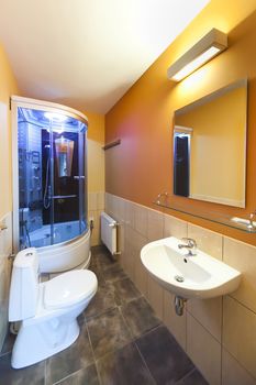 bathroom - photo taken at 12mm wide angle