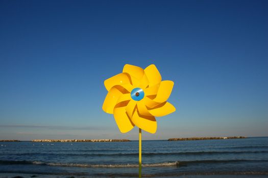 Windwheel at the beach..........Wind wheel on the beach..