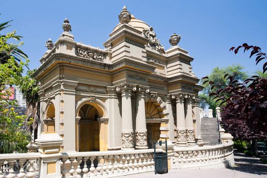 On the hill of Santa Lucia in Santiago, Chile