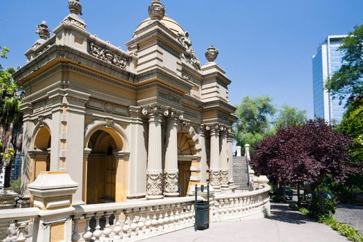 On the hill of Santa Lucia in Santiago, Chile