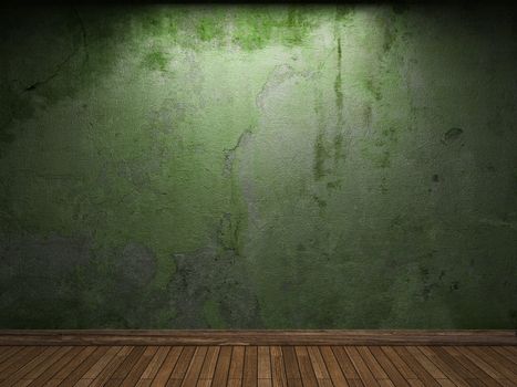 old concrete wall made in 3D graphics