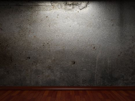 old concrete wall made in 3D graphics