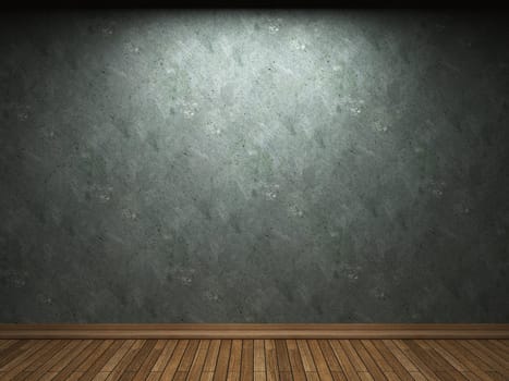 old concrete wall made in 3D graphics