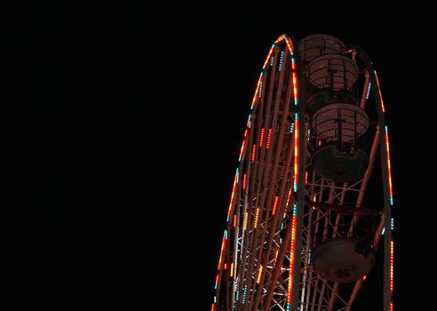 big wheel at night