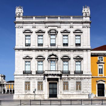 Facade of the building at Lisbon's Terreiro do Pa 