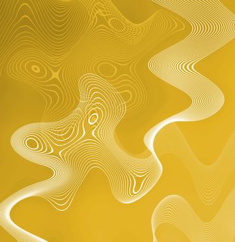 A free flowing yellow substance abstract background