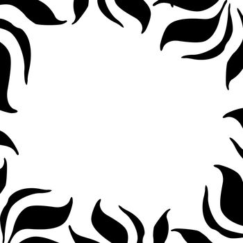a black and white zebra / leaf border