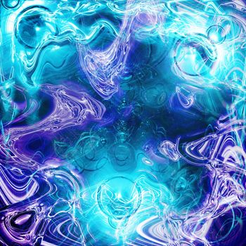 A cool 3d background -an aqua, fluid abstract background.