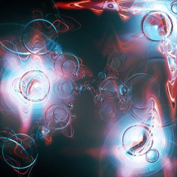 A cool 3d background -very fluid and abstract.  It looks like energy plasma blobs.
