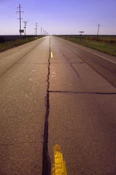 Blacktop Highway 86 near Silverton, Texas