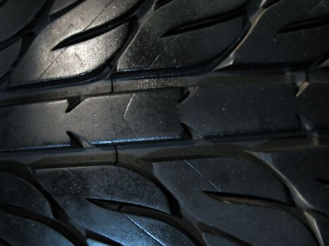 a macro shot of some custom tire tread