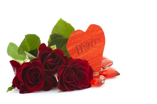red roses and hearts