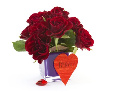 red roses and hearts