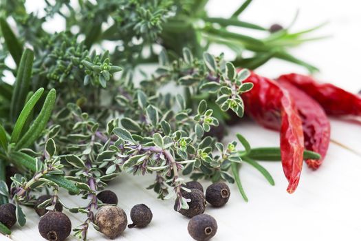 fresh herbs and spices
