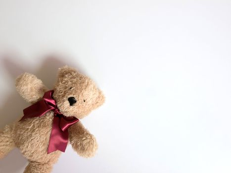 teddy bear with red ribbons