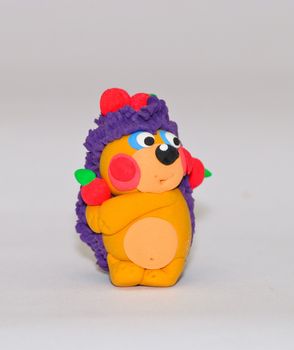 Handmade Plasticine Hedgehog