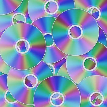 photo of cd discs background