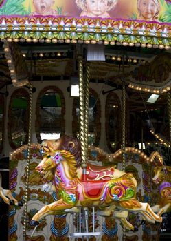 A vintage carousel at the London Zoo