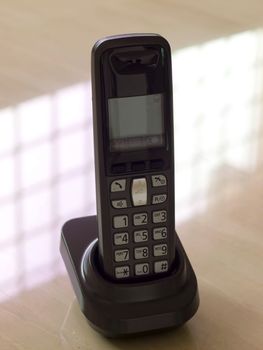 close up of digital telephone