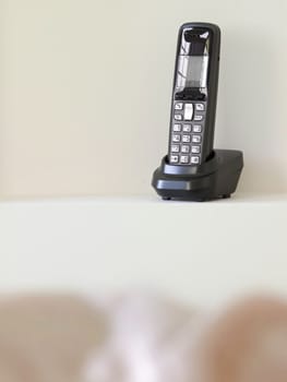 close up of digital telephone