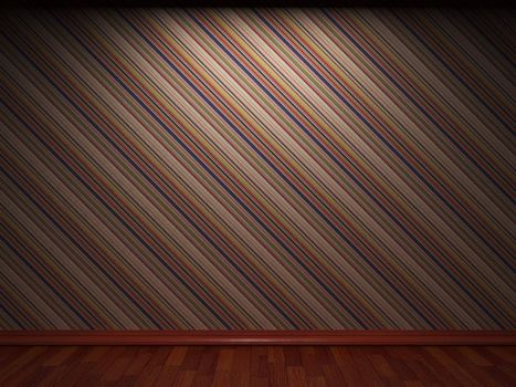 illuminated fabric wallpaper made in 3D