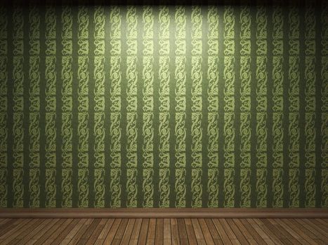 illuminated fabric wallpaper made in 3D