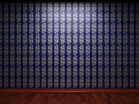 illuminated fabric wallpaper made in 3D