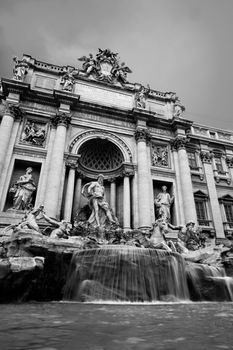 Fontana di Trevi - the famous Trevi fountain in Rome, Italy