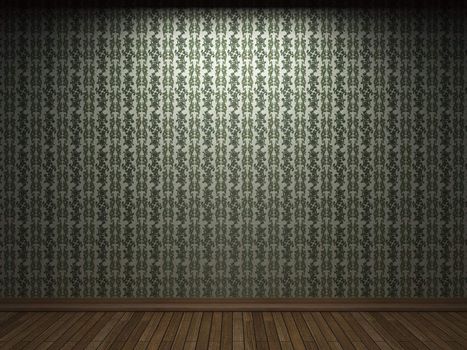 illuminated fabric wallpaper made in 3D