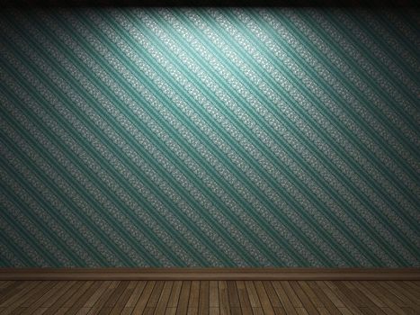 illuminated fabric wallpaper made in 3D