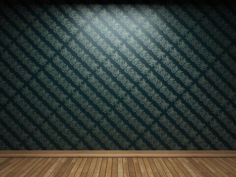 illuminated fabric wallpaper made in 3D