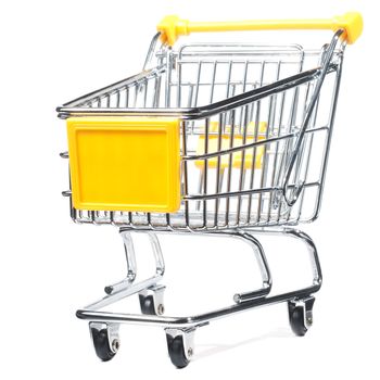 metal shopping trolley